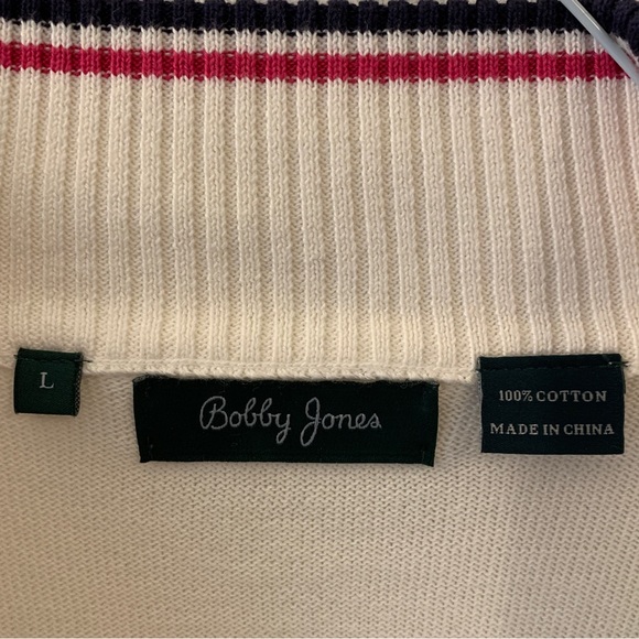 NWOT Bobby Jones Masters Golf Argyle Full Zip Sweater - Picture 3 of 7